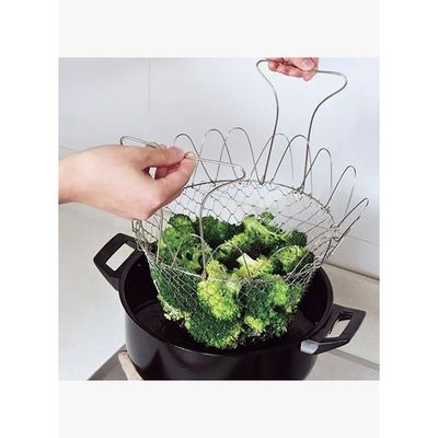 Foldable Fry Basket Silver 125g