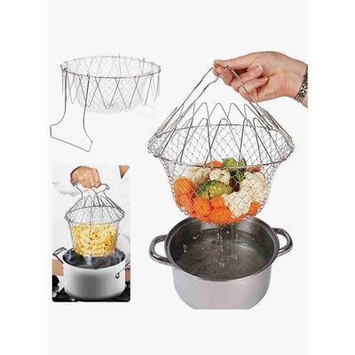 Foldable Fry Basket Silver 125g