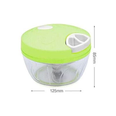 Household Manual Multi Function Mixer Kitchen Chopper Meat Grinder Cooking Chopper Green-White 8.5 X 12.5 X 8cm