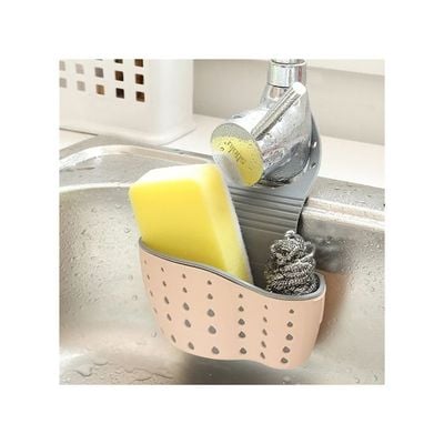 Creative Cleaning Filter Water Sink Hanging Basket Storage Pink 24.5cm