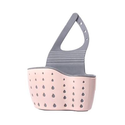 Creative Cleaning Filter Water Sink Hanging Basket Storage Pink 24.5cm