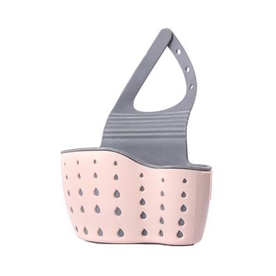 Creative Cleaning Filter Water Sink Hanging Basket Storage Pink 24.5cm