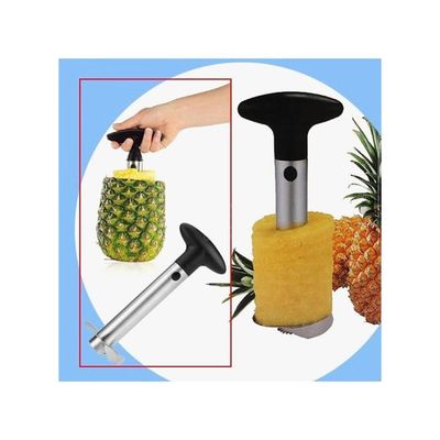 Metal Pineapple Cutter Silver/Black