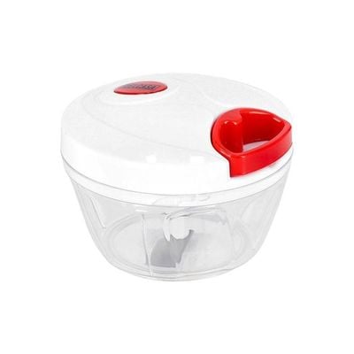 Mini Pull Vegetable Chopper Clear/Red/White