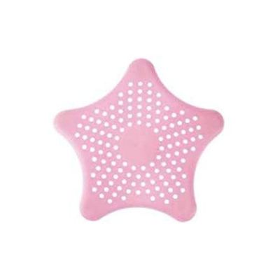 Silicone Water Drain Stopper For Kitchen And Bath Sinks Star Shape Pink