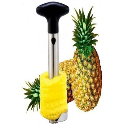 Pineapple Skin Peeler Silver/Black 24 x 8.6 x 10centimeter