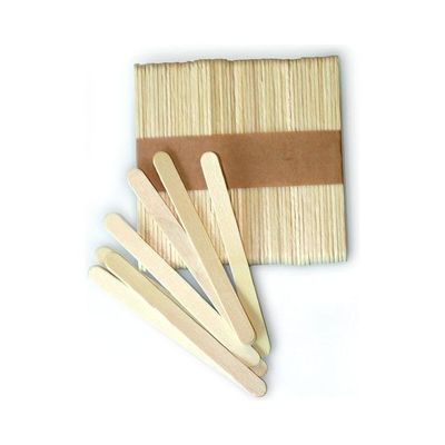 Set Of 100 Easy Wooden Sticks For Ice Cream Bars Brown