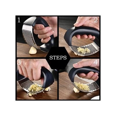 Stainless Steel Vegetable Slicer Black/Silver 10.8 x 5.8 x 8.5centimeter