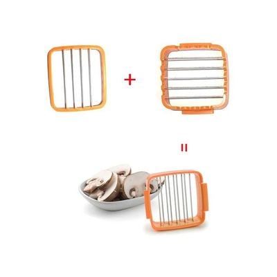 Multifunction Fruits And Vegetables Cutter Orange/Black 215x80x118millimeter