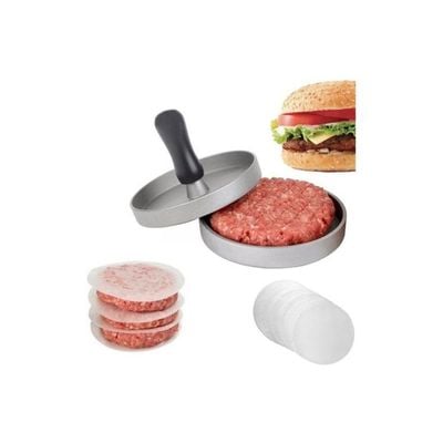 Burger Patty Grilling Mould Silver/Black