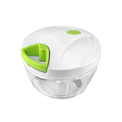 Manual Mini Food Vegetable Pull Chopper White/Clear 8x13x13centimeter