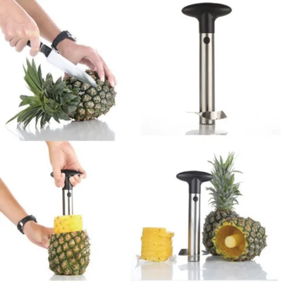 Pineapple Corer Slicer Silver 24centimeter
