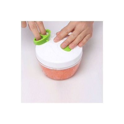 Hand Chopper Manual Rope Food Processor Shredder Salad Maker Garlic Onion Slicer Cutter red 13*13*13cm