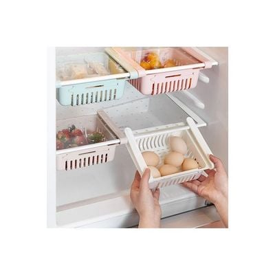 Refrigerator Partition Layer Multi-Purpose Storage Rack Blue 21.00 X 8.00cm