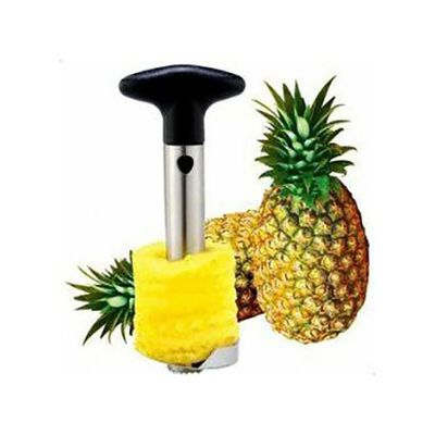 Easy Fruit Stainless Steel Pineapple Corer Slicer Silver/Black 19cm