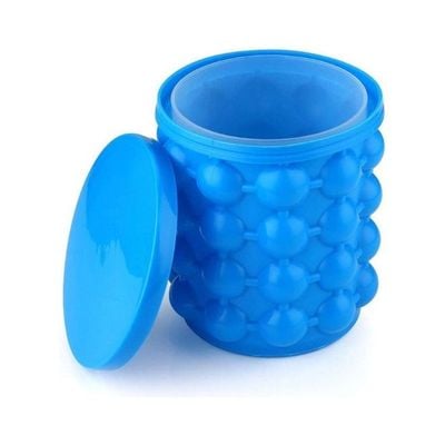 Bucket Shape Ice Cube Maker Blue 20x15x20cm