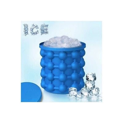 Bucket Shape Ice Cube Maker Blue 20x15x20cm