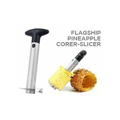 Easy Fruit Stainless Steel Pineapple Corer Slicer Silver/Black 18.6x9.4x8.8cm