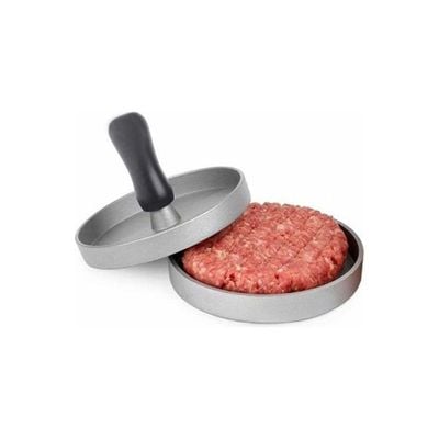 Non-Stick Burger Press with Handle Silver/Black