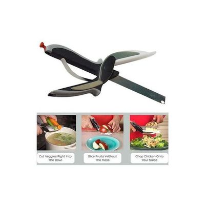 2 In 1 Multi-Function Vegetable Cutter Silver