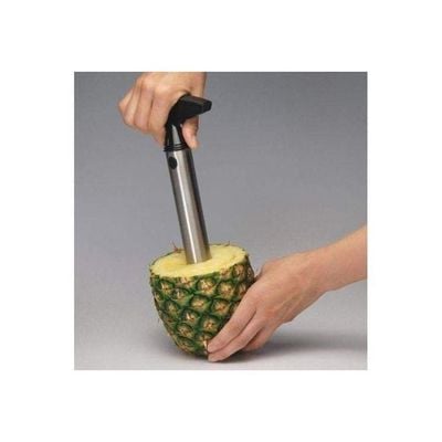 Stainless Steel Pineapple Corer Slicer Silver/Black 4.5x3.4x9.5inch