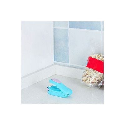 Portable Mini Sealer For Plastic Bag Blue/Purple 10 x 4 x 5cm