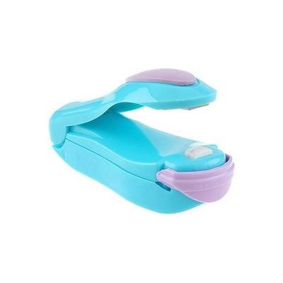 Portable Mini Sealer For Plastic Bag Blue/Purple 10 x 4 x 5cm