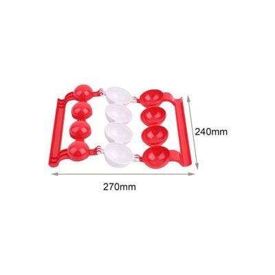 Plastic Meatball Maker Red/White 27x24x3centimeter