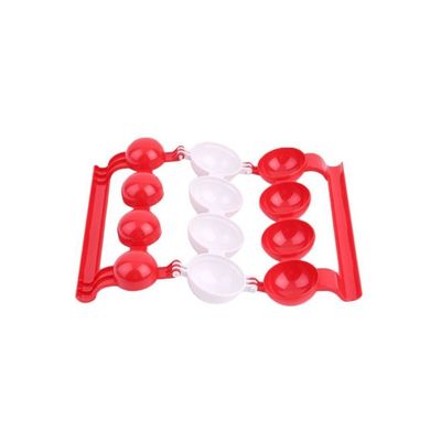 Plastic Meatball Maker Red/White 27x24x3centimeter