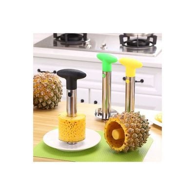 Pineapple Corer Cutter Black/Silver 24 x 10 x 10cm