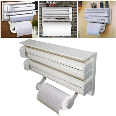 Triple Paper Dispenser White 38.5x19x7.5centimeter