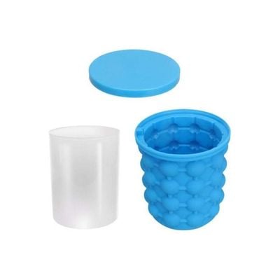 Ice Cube Bucket Blue/White