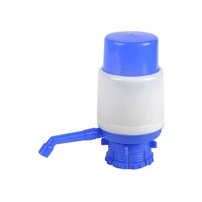 Bottled Drinking Water Hand Press Pump White/Dark Blue 19.5x9.7centimeter