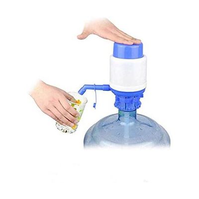 Barrelled Drinking Water Hand Press Pump Manual Water Pump Kettle Home Office Or More Blue