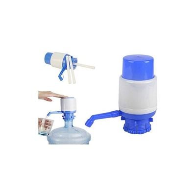 Hand Pressed Water Pump White/Blue 18inch