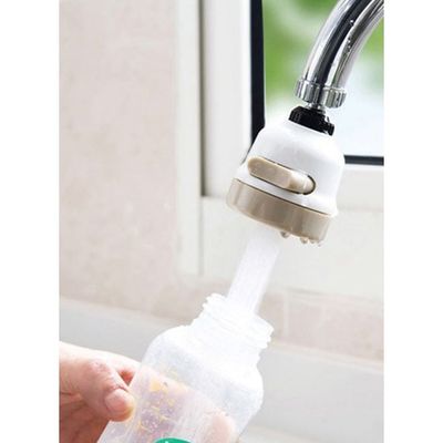 Tap Splash Regulator White/Silver 8.5centimeter