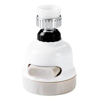 Tap Splash Regulator White/Silver 8.5centimeter