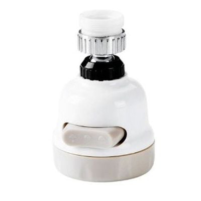 Tap Splash Regulator White/Silver 8.5centimeter