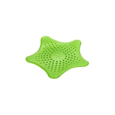 Star Shape Anti-Clogging Floor Drain Green 15x13x12centimeter