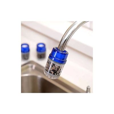 Activated Carbon Faucet Water Filter Clear/Blue