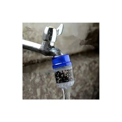 Activated Carbon Faucet Water Filter Clear/Blue