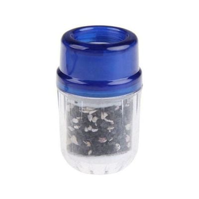 Activated Carbon Faucet Water Filter Clear/Blue