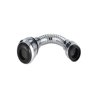 Rotatable Water Saving Tap Bubbler Filter Silver/Black 24x6x3cm