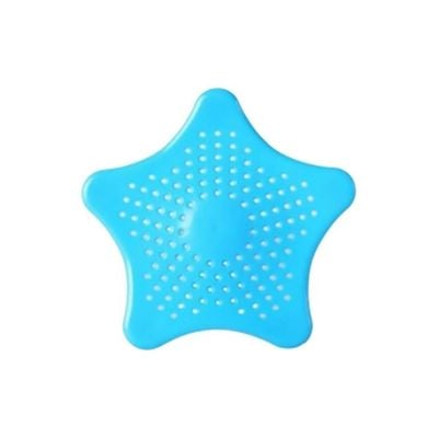 Star-Shaped Silicone Basin Clogger Blue