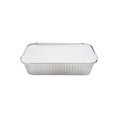 10-Piece 204 Extra Thick Food Storage Lid Container Silver/White 6.3x7.5x3.5inch