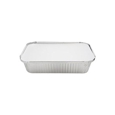 10-Piece 204 Extra Thick Food Storage Lid Container Silver/White 6.3x7.5x3.5inch