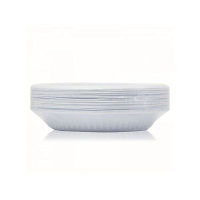 25-Piece Disposable Plate Set White 18centimeter