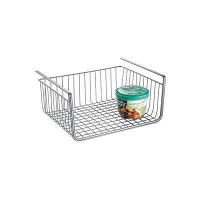 Kitchen Pantry Under Shelf Organizer Silver 10x12.5x5.7inch