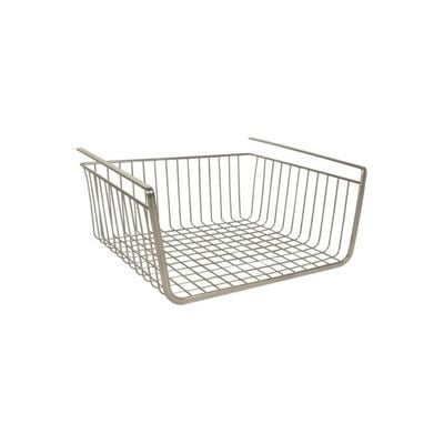 Kitchen Pantry Under Shelf Organizer Silver 10x12.5x5.7inch