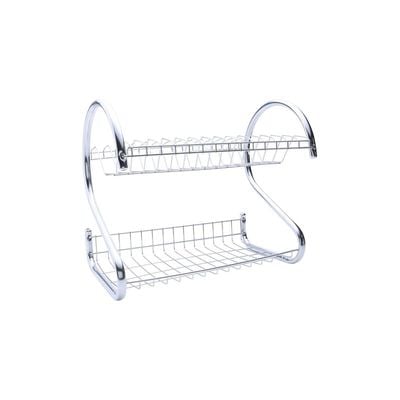 2-Layer Dish Rack Silver 60centimeter